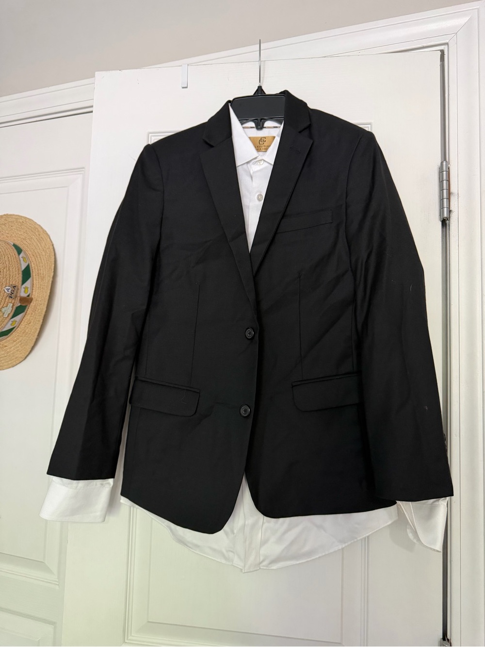 Class Club Gold Label black blazer and white button down shirt size 14 boys